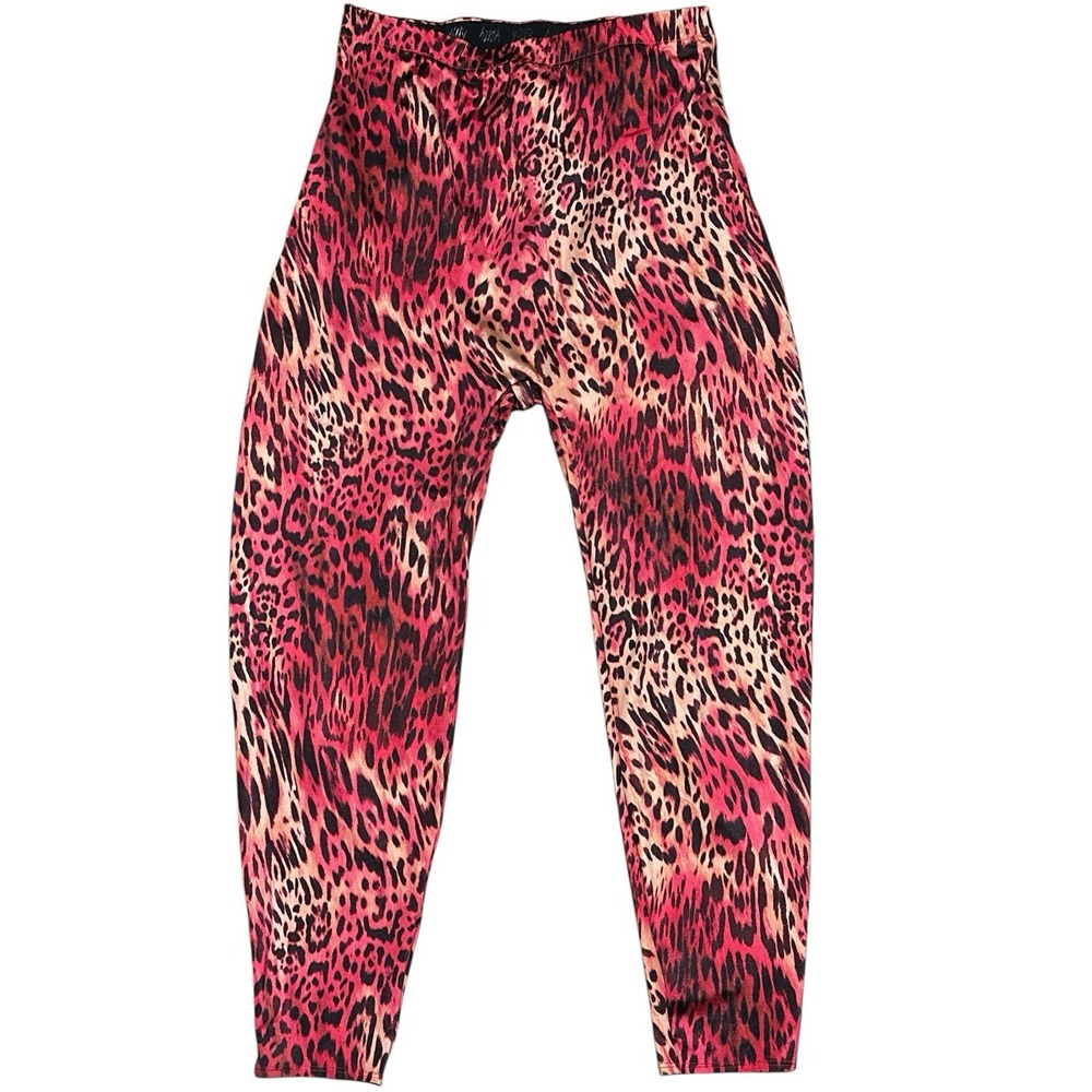 YITTY Fabletics by Lizzo Women's Headliner Shaping Pink Leopard Leggings SizeXXL